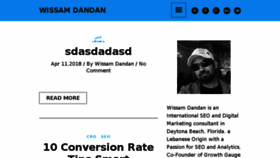 What Wissamdandan.com website looked like in 2018 (5 years ago)