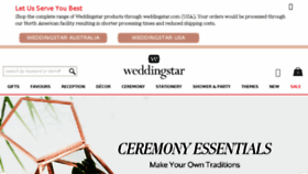 What Weddingstar.com.au website looked like in 2018 (5 years ago)