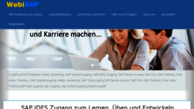 What Webisap.de website looked like in 2018 (5 years ago)