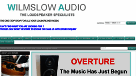 What Wilmslow-audio.co.uk website looked like in 2018 (5 years ago)