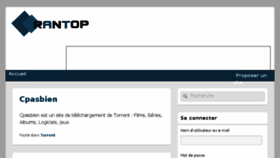 What Www-cpasbien.com website looked like in 2018 (7 years ago)