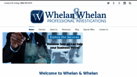 What Whelanandwhelan.com website looked like in 2018 (5 years ago)