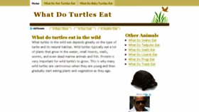 What What-do-turtles-eat.info website looked like in 2018 (5 years ago)