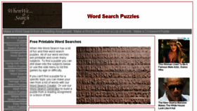 What Whenwewordsearch.com website looked like in 2018 (5 years ago)