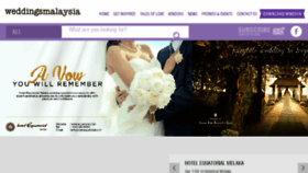 What Weddingsmalaysia.com website looked like in 2018 (5 years ago)