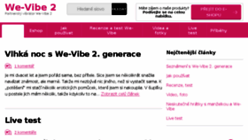 What Wevibe2.cz website looked like in 2018 (5 years ago)
