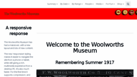 What Woolworthsmuseum.co.uk website looked like in 2018 (5 years ago)