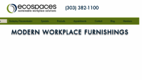 What Weareecospaces.com website looked like in 2018 (5 years ago)