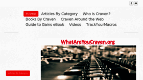 What Whatareyoucraven.org website looked like in 2018 (5 years ago)