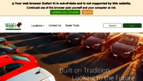 What Wolfesautoauctions.com website looked like in 2018 (5 years ago)