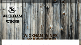 What Wickhamvineyard.com website looked like in 2018 (5 years ago)