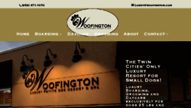 What Woofington.com website looked like in 2018 (7 years ago)