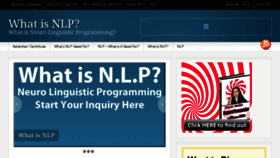 What Whatisnlp.com website looked like in 2018 (5 years ago)