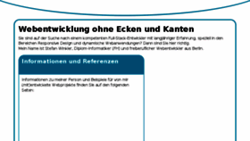 What Webentwinkler.net website looked like in 2018 (7 years ago)