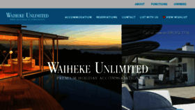 What Waihekeunlimited.co.nz website looked like in 2018 (5 years ago)