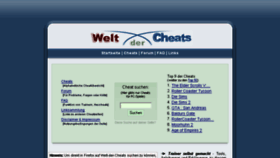 What Welt-der-cheats.de website looked like in 2018 (5 years ago)