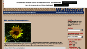 What Wattenrat.de website looked like in 2018 (5 years ago)