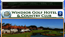 What Windsorgolfresort.com website looked like in 2018 (5 years ago)