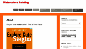 What Watercolorspainting.com website looked like in 2018 (5 years ago)