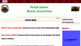 What Welshindoorbowls.com website looked like in 2018 (5 years ago)