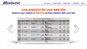 What Web-stat.net website looked like in 2018 (5 years ago)