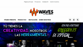 What Waveslatinoamerica.com website looked like in 2018 (5 years ago)