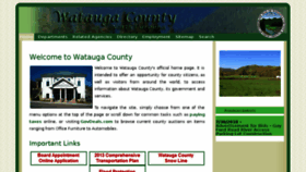 What Wataugacounty.org website looked like in 2018 (5 years ago)