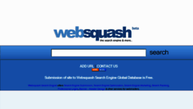 What Websquash.org website looked like in 2018 (5 years ago)