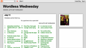 What Wordlesswednesday.com website looked like in 2018 (5 years ago)