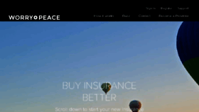 What Worryandpeace.com website looked like in 2018 (5 years ago)