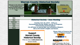 What Warrencountyhistory.org website looked like in 2018 (5 years ago)