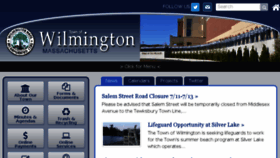 What Wilmingtonma.gov website looked like in 2018 (5 years ago)