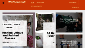 What Welldonestuff.com website looked like in 2018 (5 years ago)