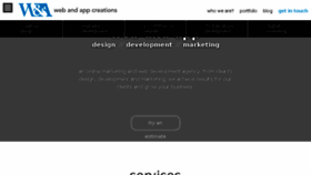 What Webandappcreations.com website looked like in 2018 (5 years ago)