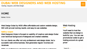 What Webdesignersdubai.com website looked like in 2018 (5 years ago)