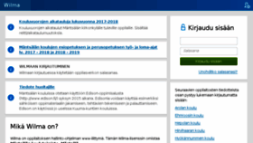 What Wilma.mantsala.fi website looked like in 2018 (6 years ago)