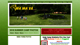 What Wamava.com website looked like in 2018 (5 years ago)