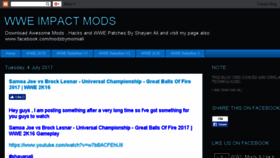 What Wwe-impactmods.blogspot.com website looked like in 2018 (5 years ago)