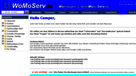 What Womoserv.de website looked like in 2018 (5 years ago)