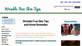 What Wrinkle-free-skin-tips.com website looked like in 2018 (5 years ago)