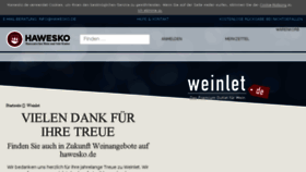 What Weinlet.de website looked like in 2018 (5 years ago)