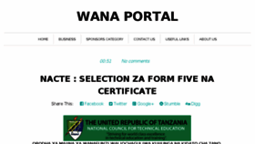 What Wanaportal.blogspot.com website looked like in 2018 (5 years ago)