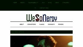 What Wesonerdy.com website looked like in 2018 (5 years ago)