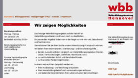 What Weiterbildungsberatung-hannover.de website looked like in 2018 (5 years ago)