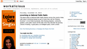 What Workalicious.org website looked like in 2018 (5 years ago)