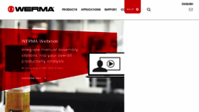 What Werma.com website looked like in 2018 (5 years ago)