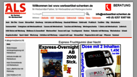 What Werbeartikel-schenken.de website looked like in 2018 (5 years ago)