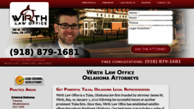 What Wirthlawoffice.com website looked like in 2018 (5 years ago)
