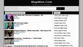 What Wapwon.live website looked like in 2018 (5 years ago)