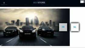 What Webstore.peugeot.be website looked like in 2018 (5 years ago)